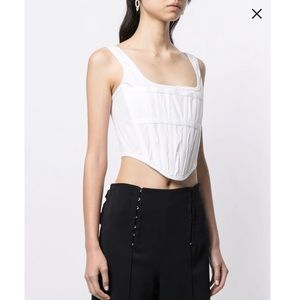 Dion Lee White Corset Top